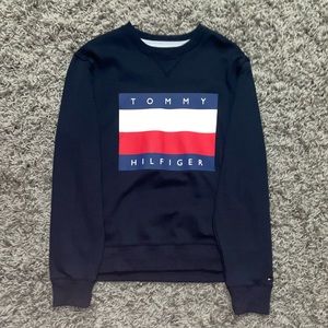 Tommy Hilfiger Sweater Lg Navy Blue